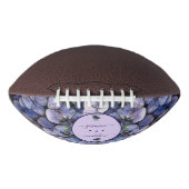 気品あるブラックフラワーのクラシックなカップル名 ウェディング アメリカンフットボール (正面)