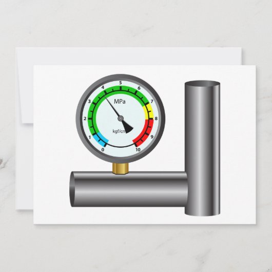 気圧計招待状 招待状 (正面)