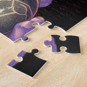 気威厳のあるの利いた猫イラストレーション ジグソーパズル (側面)