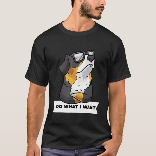 気性の荒いバーニーズ・マウンテン・ドッグ Tシャツ (正面)