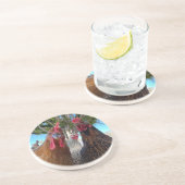 気性の荒い鳥のサンドストーン コースター (側面)