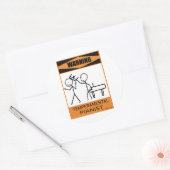 気性警告的ピアニスト ラウンドシール (封筒)