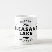 気持が良い湖のコーヒー・マグ コーヒーマグカップ (中央)