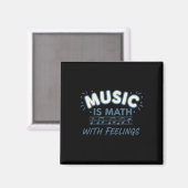 気持ちで解く音楽の数学 音楽教師の引用 マグネット (正面/裏面)
