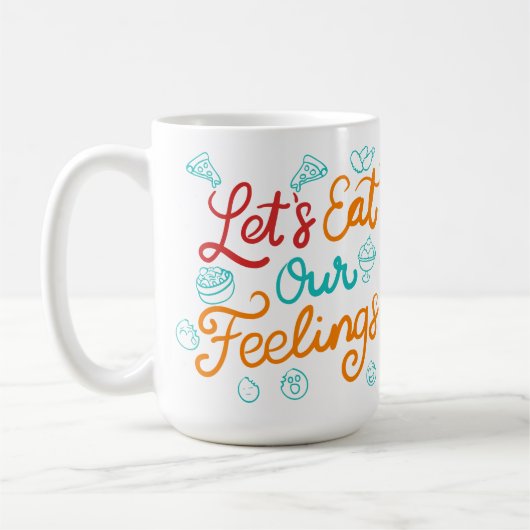 気持ちを食べよう コーヒーマグカップ (左)