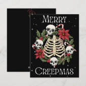 気持ち悪いクリスマスリース シーズンカード (正面/裏面)