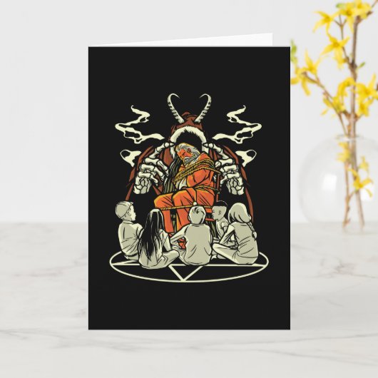 気持ち悪いクリスマス カード (黄色い花)