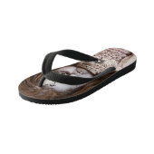 気持ち悪いゴシックポーセレン人形ビクトリアンゴシック キッズビーチサンダル (アングル)