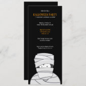 気持ち悪いミイラキッズハローウィンパーティ招待状 招待状 (正面/裏面)