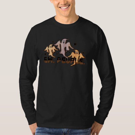 気持ち悪い人々 ゴースト ハロウィン Tシャツ (正面)