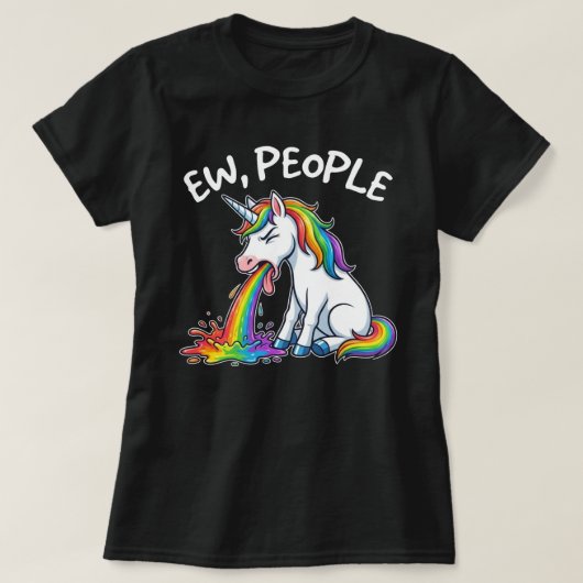 気持ち悪い ユニコーン Tシャツ (デザイン正面)