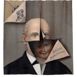 気持ち悪ビクトリアンい広告シャワーカーテン シャワーカーテン