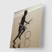 気楽な スクエア壁時計 (傾斜)