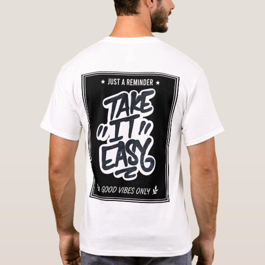 気楽にいこう グラフィティ Tシャツ (裏面)