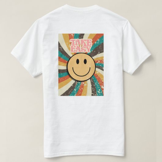 気楽にいこう Tシャツ (デザイン裏面)
