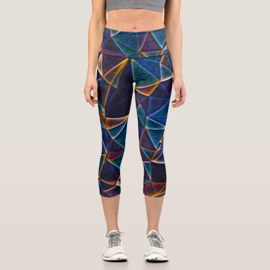 気泡の切断 カプリレギンス (正面)