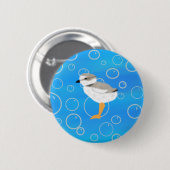 気泡を持つ水中のパイピングプローバーチック 缶バッジ (正面&裏面)