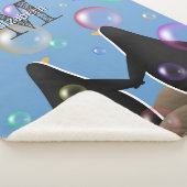 気泡を見ているフリッパーを持つペンギン シェルパブランケット (3/4)