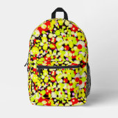 気泡カラフル付きリュック プリントバックパック (正面)