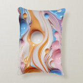 気泡カラフル付き液体 アクセントクッション (裏面(縦))