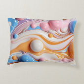 気泡カラフル付き液体 アクセントクッション (裏面)