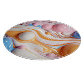 気泡カラフル付き液体 カッティングボード (角)