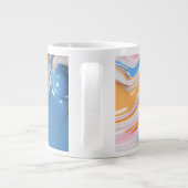 気泡カラフル付き液体 ジャンボコーヒーマグカップ (裏面)