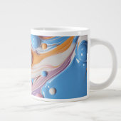 気泡カラフル付き液体 ジャンボコーヒーマグカップ (右)