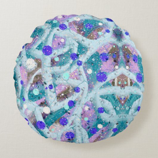 気泡パターンベビー用ビブ ラウンドクッション (正面)