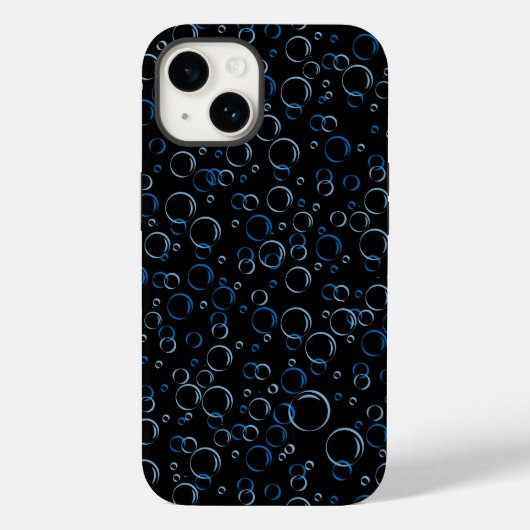 気泡パターン01.FR.b黒BG Case-Mate iPhoneケース (裏面)