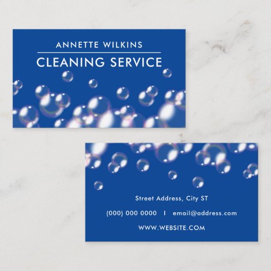 気泡パターン 名刺 (正面/裏面)