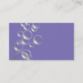 気泡ブループロフェッショナルデザイン清掃サービス 名刺 (裏面)