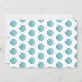 気泡ポップ・アートのポップ・アートのポップ・アートの誕生日おもしろい 招待状 (裏面)