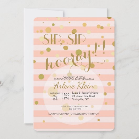 気泡招待状 招待状 (正面)