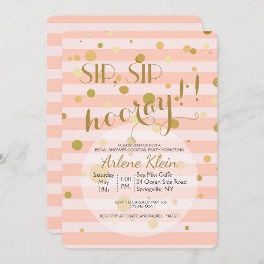 気泡招待状 招待状 (正面/裏面)