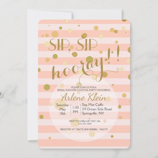 気泡招待状 招待状 (正面)