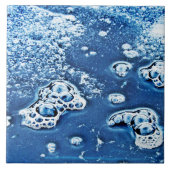 気泡氷水青色セラミック抽象芸術タイル タイル (正面)
