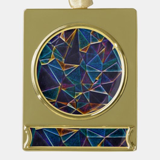 気泡銀めっきバナーオーナメント ゴールドプレートバナーオーナメント (正面)