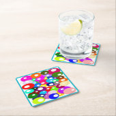 気泡 スクエアペーパーコースター (インサイチュ)