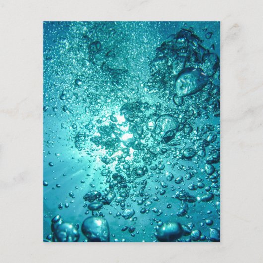 気泡–230014水中の気泡海 チラシ (正面)