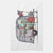 気流のトレーラー キッチンタオル (縦)