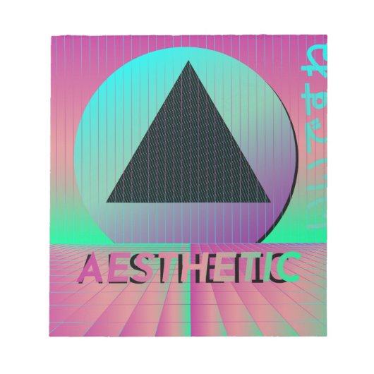 気流美学 ノートパッド (正面)