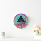 気流美学 ラウンド壁時計 (ホーム)