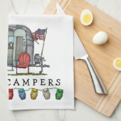 気流 キッチンタオル (四つ折り)