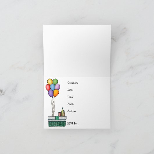 気流 招待状 (内部)