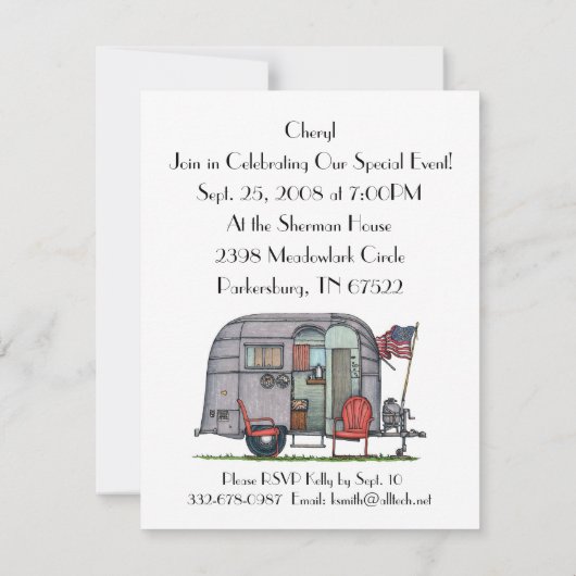 気流 招待状 (裏面)