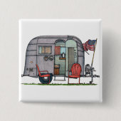 気流 缶バッジ (正面)