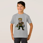 気狂い喜光湖スタッフプレーヤー Tシャツ (正面フル)
