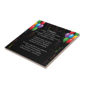 気球および吹流し-娘の詩のタイル タイル (側面)