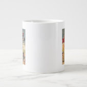 . .気球が万博のポスターに乗る ジャンボコーヒーマグカップ (正面)